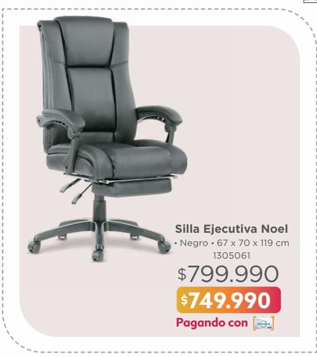Oferta de Silla Ejecutiva Noel por $749990
