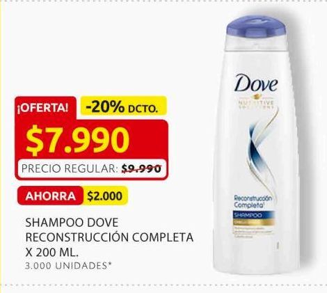 Oferta de Shampoo Dove Reconstrucción Completa 200ml por $7990