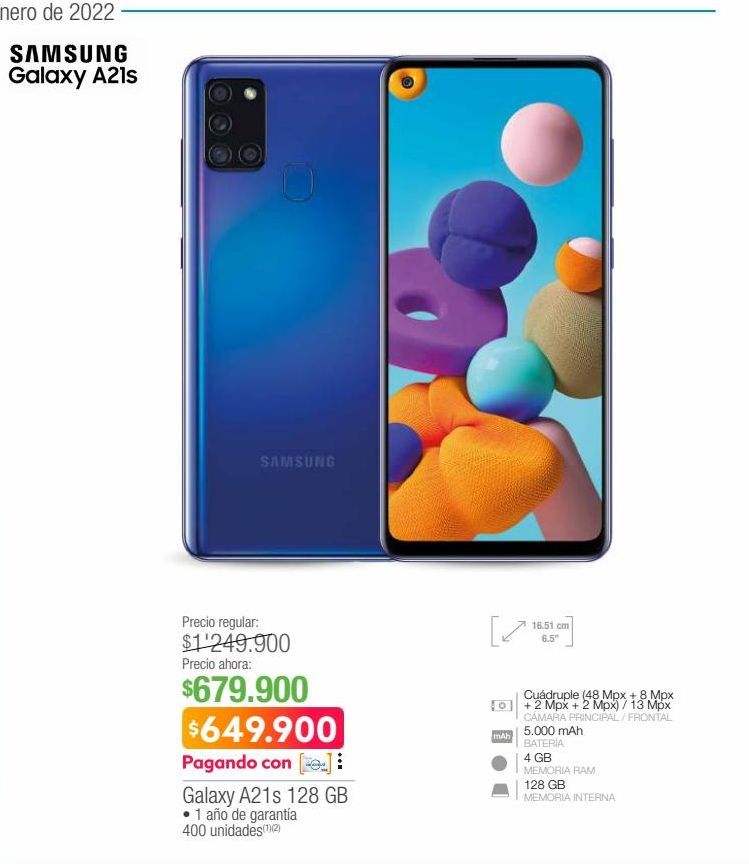 Oferta de Celulares Samsung por $649900