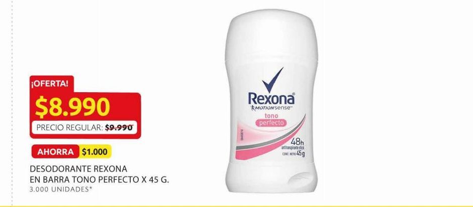 Oferta de Desodorante stick Rexona por $8990