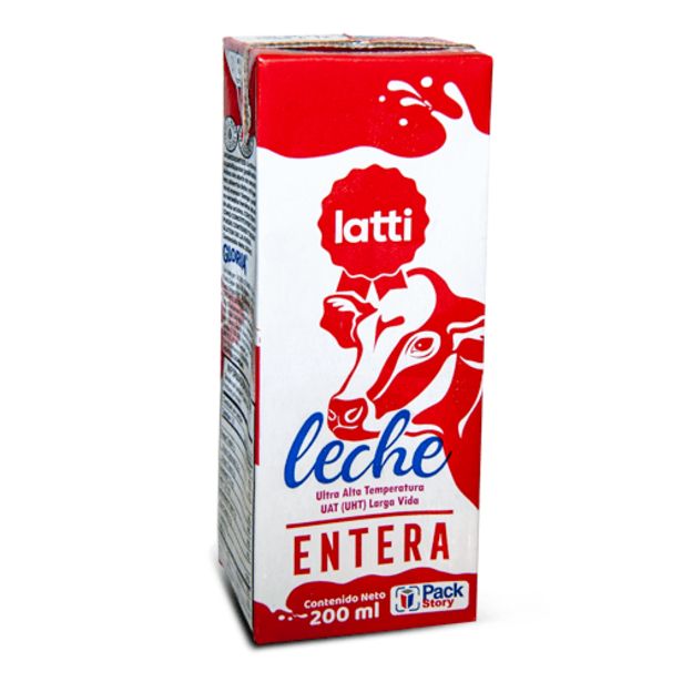 Oferta de LECHE ENTERA TETRA PAK LATTI 200ML por $990 en Tiendas D1