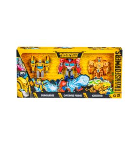 Oferta de Figura Transformers Buzzworthy Bumblebee Heroes de Cybertron 3-Pack por $179940 en Pepe Ganga