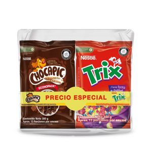 Oferta de Cereal Nestle Chocapic 380g mas Trix 340g Precio Especial por $22500 en MercaMío