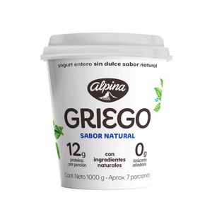 Oferta de Yogurt Alpina Griego Natural sin Azucar por $29990 en MercaMío