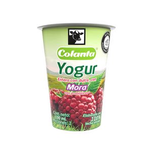 Oferta de Yogurt  Colanta Mora Vaso por $2850 en MercaMío