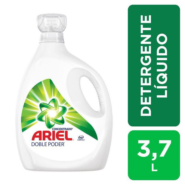 Oferta de Detergente Líquido Doble Poder ARIEL 3.7 lt por $45450 en Carulla