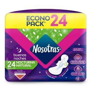 Oferta de Toalla Higienica Nocturna NOSOTRAS 24 und por $29300 en Carulla