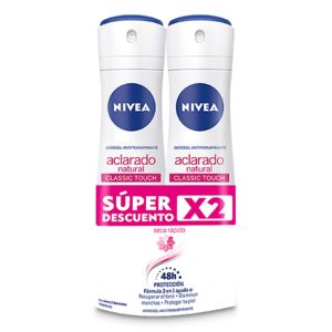 Oferta de Desodorante Spray Nivea Aclarado Natural 150Mlx2U por $22880 en Makro