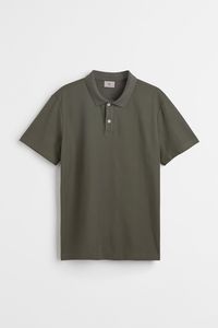 Oferta de Camiseta tipo polo en algodón premium Slim Fit por $41900 en H&M