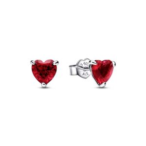 Oferta de Aretes de Botón Corazón Rojo por $548000 en Pandora