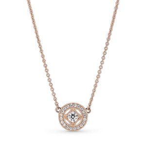 Oferta de Collar Círculo Clásico Recubrimiento en Oro Recubrimiento en Oro Rosa por $1476000 en Pandora
