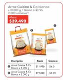 Oferta de Arroz Cuisine & Co Premium por $39490 en Metro