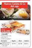 Oferta de Huevos Cuisine & Co AA rojo por $18390 en Metro