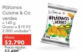 Oferta de Plátanos Cuisine & Co verde por $2790 en Metro