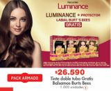 Oferta de Tinte para el cabello Luminance doble tubo + protector labial Burt's Bees por $26590 en Metro