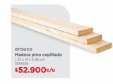Oferta de Madera pino cepillado • 33 x 14 x 3.96 cm por $52900 en Easy