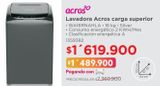 Oferta de Lavadora Acros carga superior • WA16RNAHLA • 16 k por $1489900 en Easy