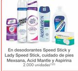 Oferta de En desodorante Speed Stick y Lady Speed Stick en Metro