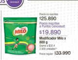 Oferta de Modificador Milo x 800g por $19890 en Jumbo