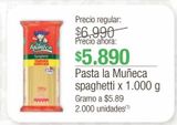 Oferta de Pasta La Muñeca x 1000g por $5890 en Jumbo
