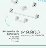 Oferta de Accesorios de Baño Barú  por $49900 en Easy