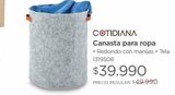 Oferta de Canasta para ropa  por $39990 en Easy