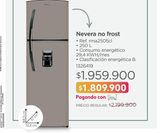 Oferta de Nevera No Frost  por $1809900 en Easy