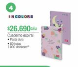 Oferta de Cuaderno espiral  por $26690 en Jumbo
