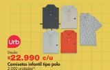 Oferta de Camisetas infantil tipo polo por $22990 en Metro