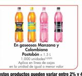 Oferta de En gaseosa Manzana y Colombiana Postobón x 1.5L en Metro