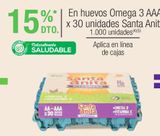 Oferta de Huevos Omega 3 AAA x 30 unidades Santa Anita en Jumbo