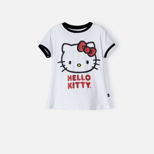 Oferta de Camiseta de Hello Kitty blanca manga corta para niña por $43992 en MIC
