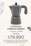 Oferta de Cafetera italiana Cotidiana por $79990 en Easy