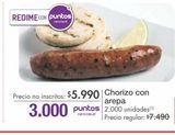 Oferta de Chorizo con arepa por $5990 en Metro