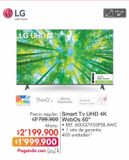 Oferta de Smart tv LG por $1999900 en Metro