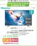 Oferta de Smart TV LED UHD 50" por $1419900 en Jumbo