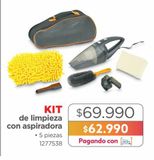 Oferta de Kit de limpieza con aspiradora  por $62990 en Easy