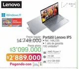 Oferta de Portátil Lenovo IP5 por $2889000 en Jumbo