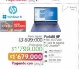Oferta de Portátil HP por $1679000 en Jumbo