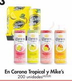 Oferta de Corona Tropical y Mike’s  en Metro