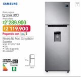 Oferta de Nevera Samsung no frost congelador  por $2119900 en Jumbo