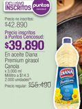 Oferta de Aceite Diana Premium girasol canola x 3000ml por $39890 en Jumbo
