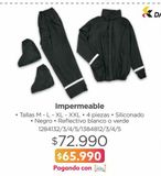 Oferta de Impermeable por $65990 en Easy
