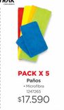 Oferta de Pack x 5 paños por $17590 en Easy