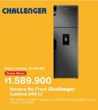 Oferta de Nevera No Frost Challenger Lumina 249 Lt por $1589900 en Makro