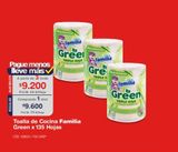 Oferta de TOALLA DE COCINA FAMILIA GREEN TRIPLE HOJA por $9200 en Makro