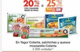 Oferta de Yagur Colanta, salchichas y quesos mozzarella Colanta en Metro