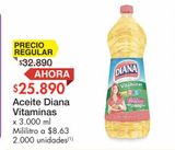Oferta de Aceite Diana Vitaminas x 3.000 ml  por $25890 en Metro