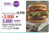 Oferta de Super hamburguesa por $8990 en Metro
