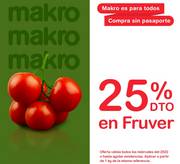 Oferta de Compra en Makro frutas y verduras con el 25% de descuento por 